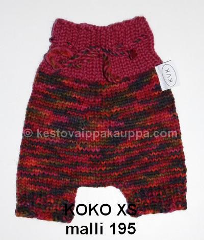 KVK villahousut housumalli LYHYET LAHKEET