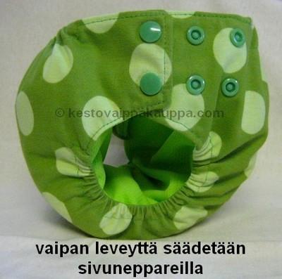 KVK taskuvaippa, sivukiinnitys, VARASTOTUOTE