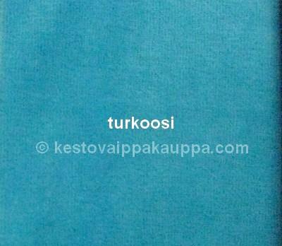 PUL LAMINOITU VELOUR turkoosi (1m valmispala)