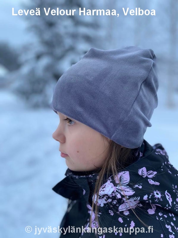 Leve&auml; Velour Harmaa, Velboa (extra pehme&auml;)