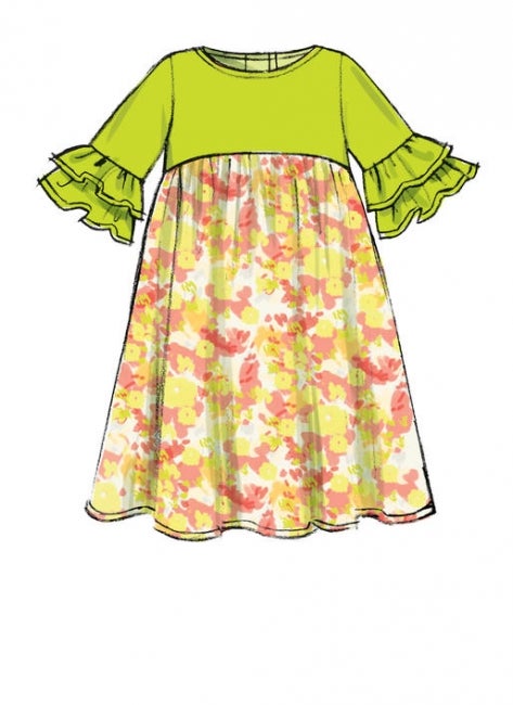 McCALL&acute;s kaava M7558 tytt&ouml;jen mekot ja tunikat