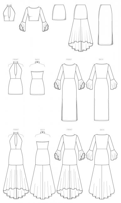McCALL&acute;s kaava M7569 juhlamekot ja -asut