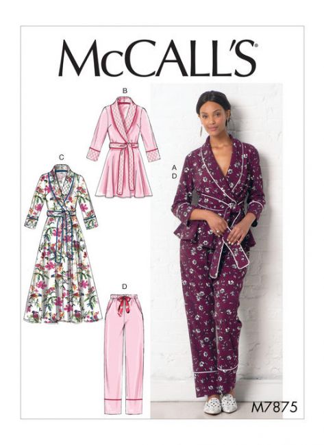 McCALL&acute;s kaava M7875 Jacket, Robe, Pants and Belt