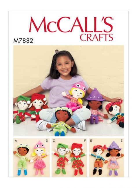 McCALL&acute;s kaava M7882 Dolls