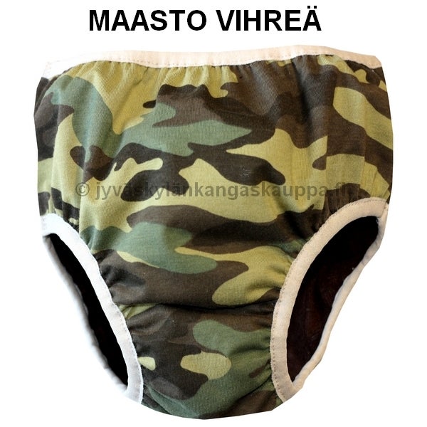 PUL LAMINOITU TRIKOO maasto vihre&auml;
