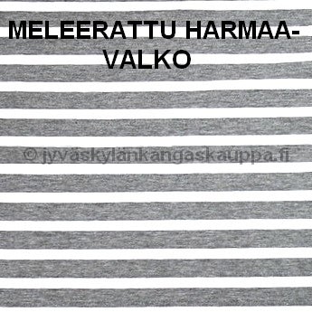 Trikoo kangas Raidat TURKOOSI (1,5m valmispala)pahvin&ouml;yt&auml;&auml;