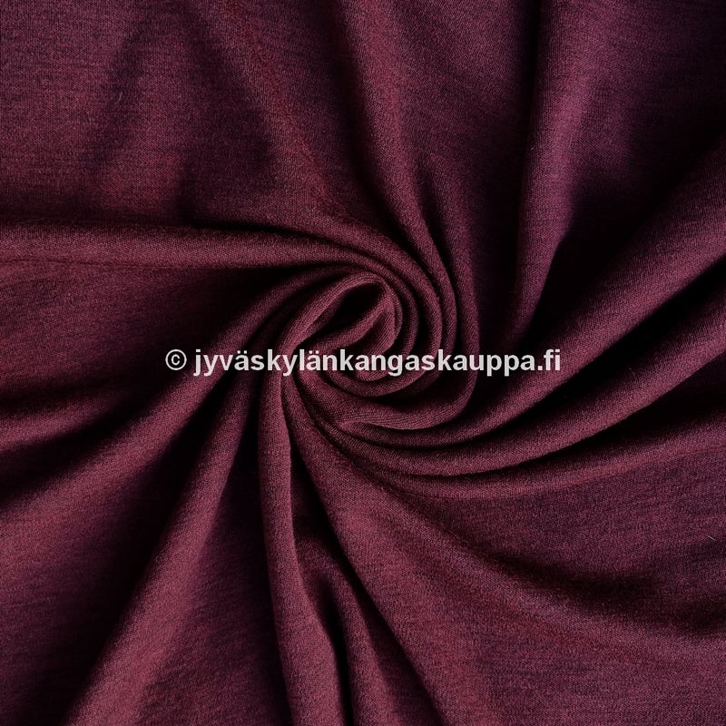 Merinovilla interlock mulesing vapaa MELEERATTU BURGUNDY