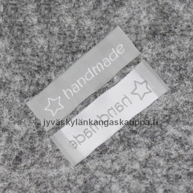 Tuotemerkki handmade t&auml;htikuviolla
