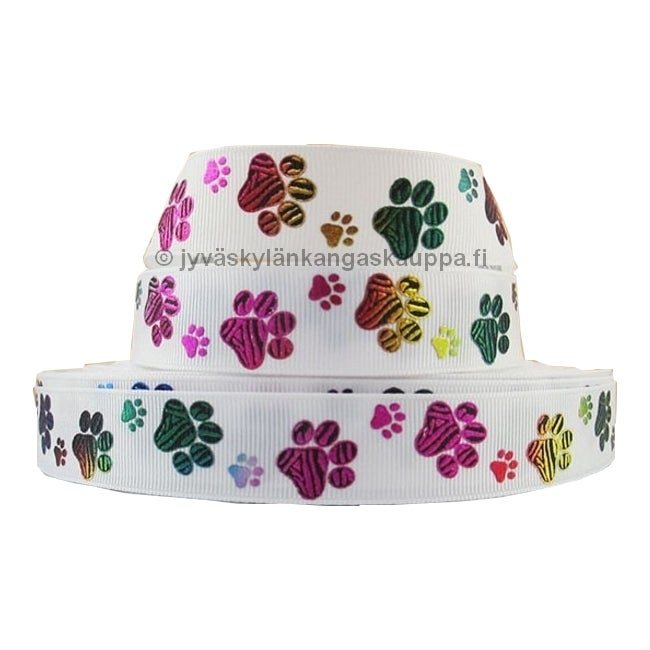 Koristenauha Tassut valkoinen V&Auml;RITASSU (30cm valmispala)