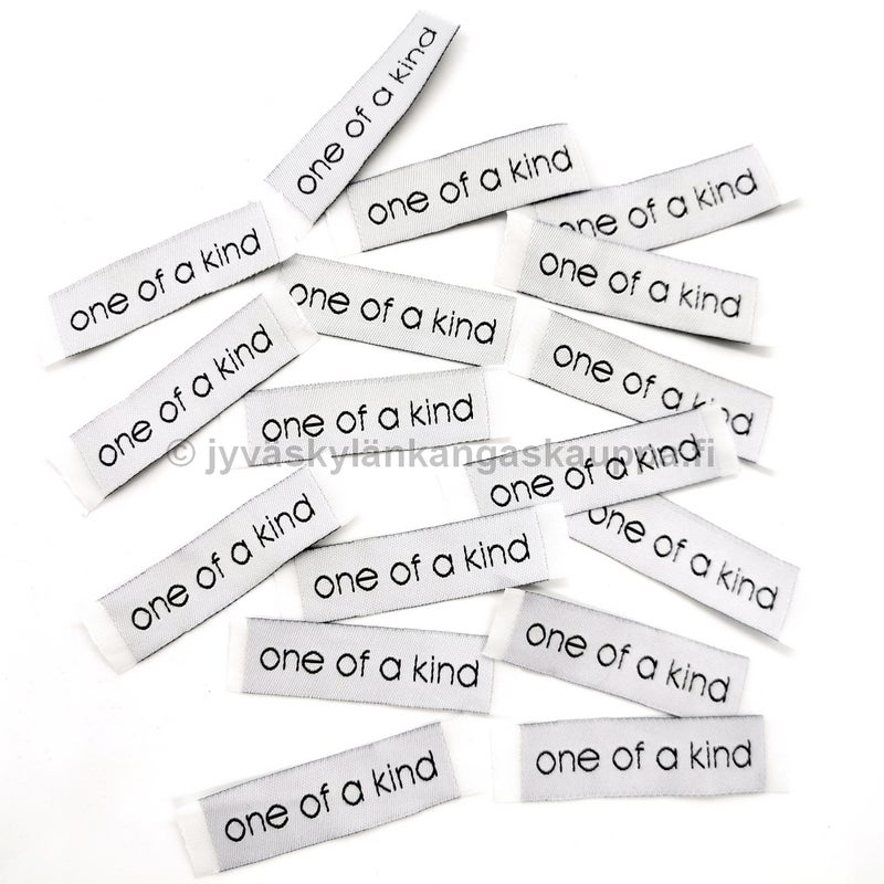 Tuotemerkki one of a kind (p&auml;&auml;dyist&auml; ommeltava)