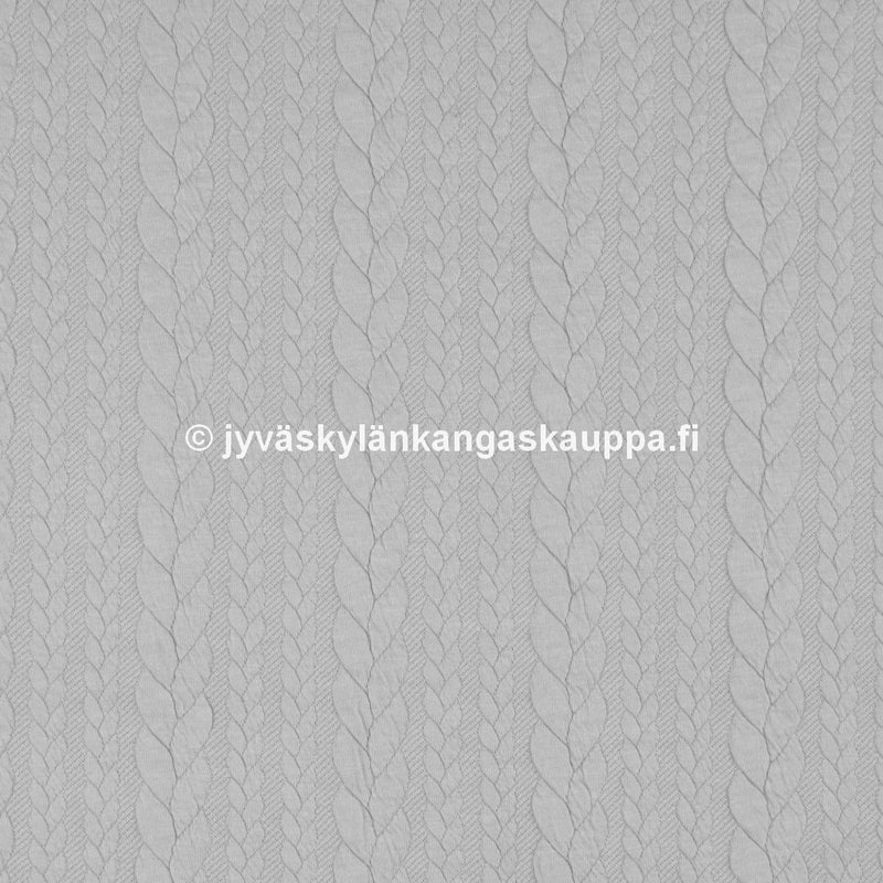 Palmikkoneulos Vaaleanharmaa