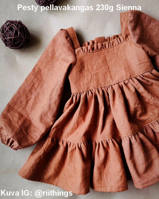 Pesty pellavakangas 230g Sienna