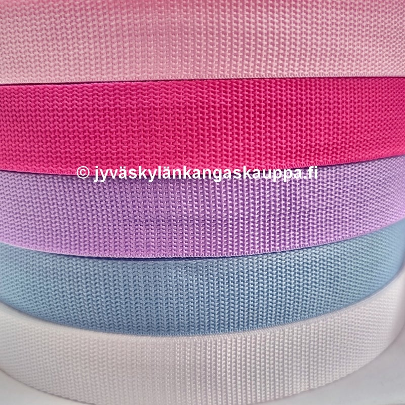 PP-remmi 30mm VAALEANPUNAINEN, PINKKI, LAVENTELI, VAALEANSININEN JA VALKOINEN