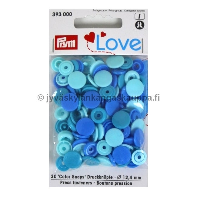 KAM/PRYM muovinepparit T5 / 12,4mm PY&Ouml;RE&Auml; v&auml;risekoitus