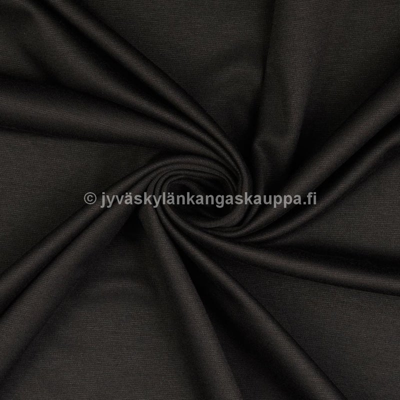 Punto Di Roma 270g: Joustava jersey Musta