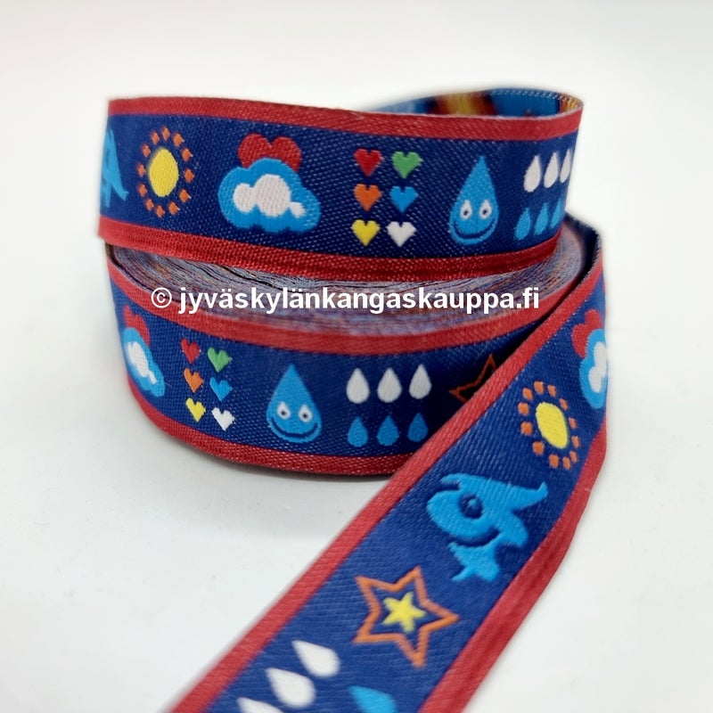 Lillestoff nauha Rainbowphant