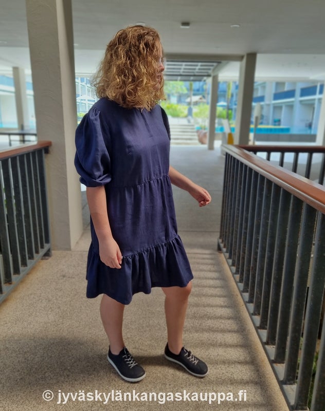 Pellavakangas 150g Mariini ja Tuotemerkki One of a kind sek&auml; Kanttauskuminauha 15mm MARINE matta