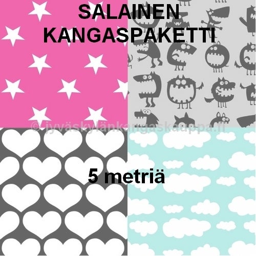 Salainen kangaspaketti 5 metri&auml;