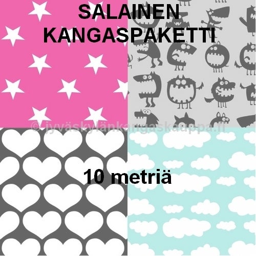 Salainen kangaspaketti 10 metri&auml;