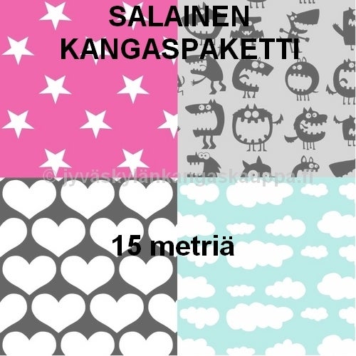 Salainen kangaspaketti 15 metri&auml;