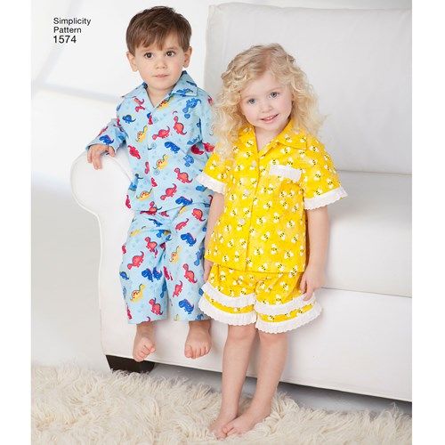Simplicity kaava 1574 Toddler Loungewear and Robe