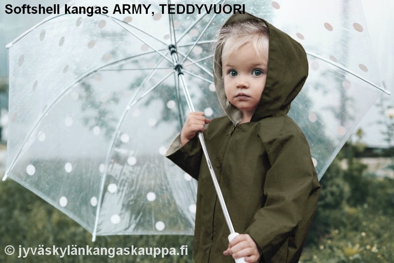 Kevyt Softshell kangas Army, TEDDYVUORI