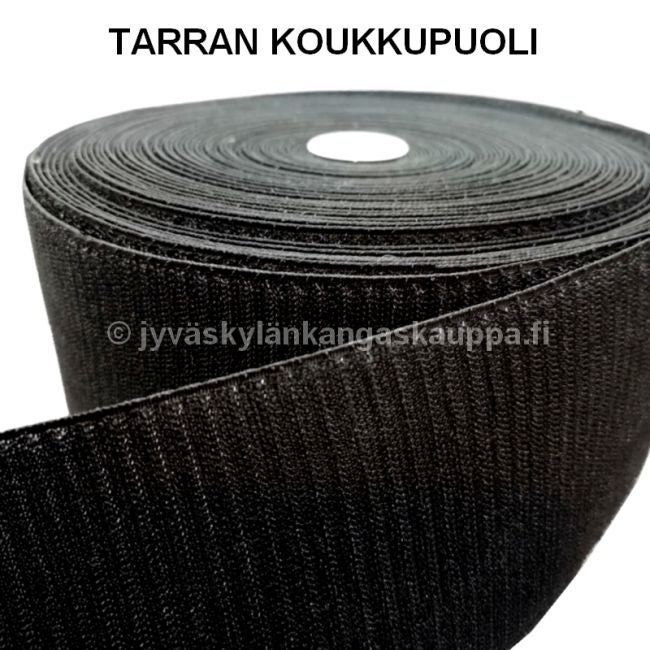 Tarranauha 100mm musta KOUKKU (kova)