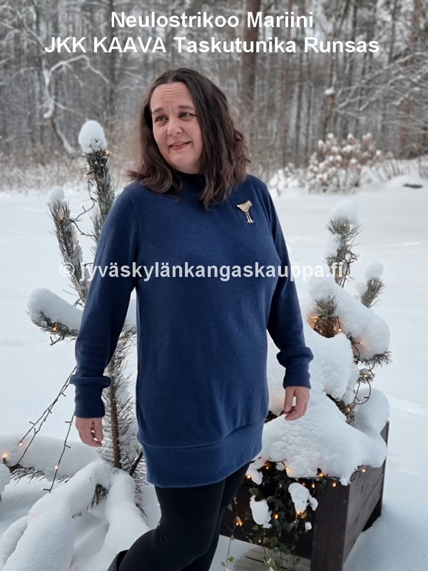 Neulostrikoo Mariini sek&auml; JKK KAAVA Taskutunika Runsas