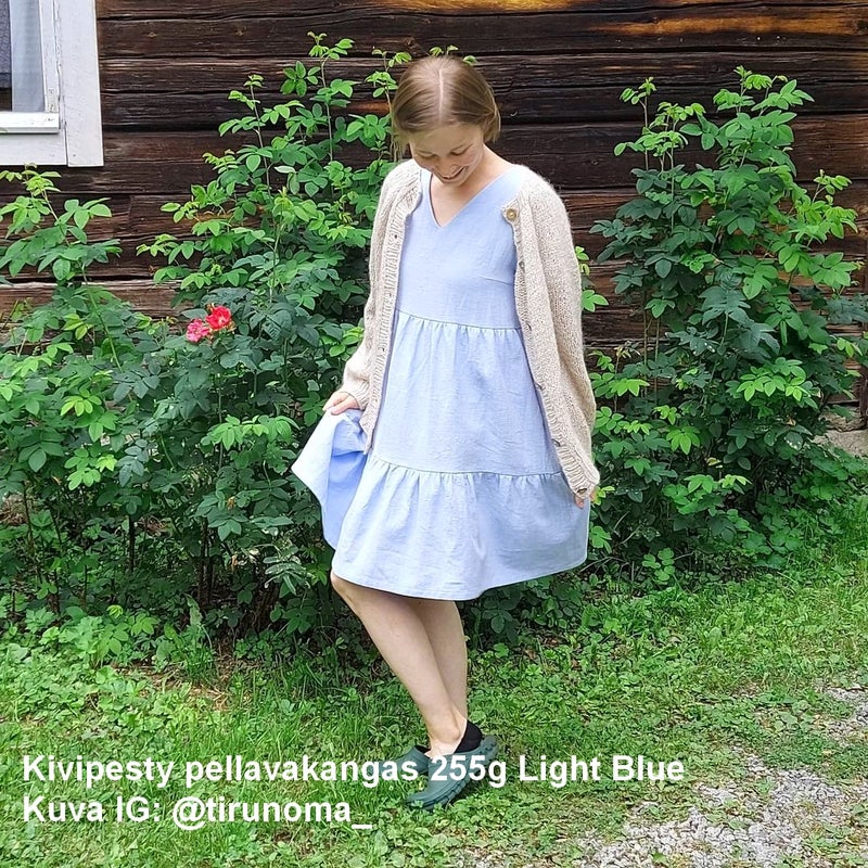 Kivipesty pellavakangas 255g Light Blue