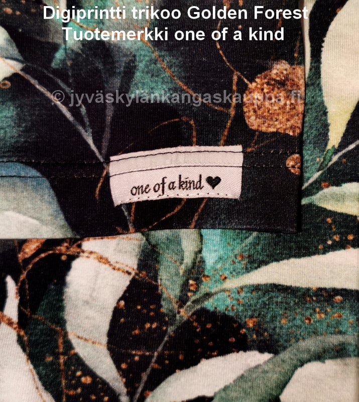 Digiprintti trikoo Golden Forest sek&auml; Tuotemerkki one of a kind