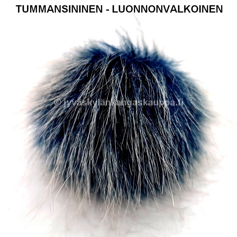 Turkistupsu iso TUMMANSININEN - LUONNONVALKOINEN