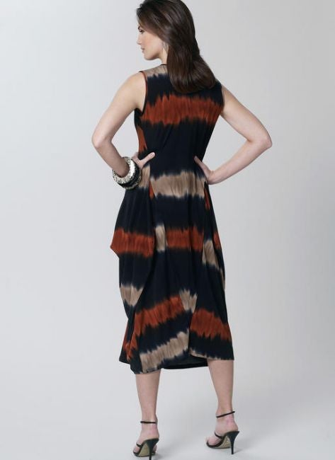 Vogue kaava V1234 SIDE-DRAPE DRESSES