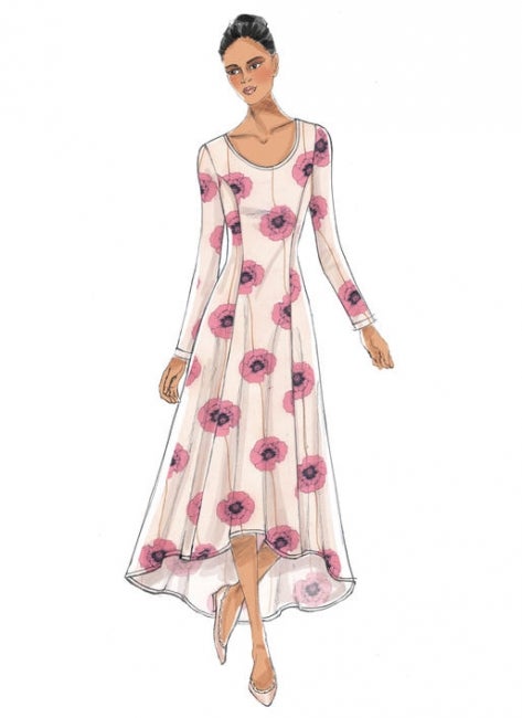 Vogue kaava V9199: helpot trikoomekot