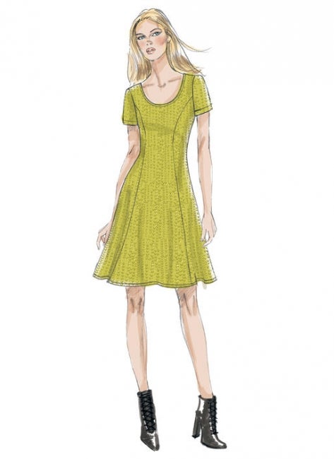 Vogue kaava V9199: helpot trikoomekot