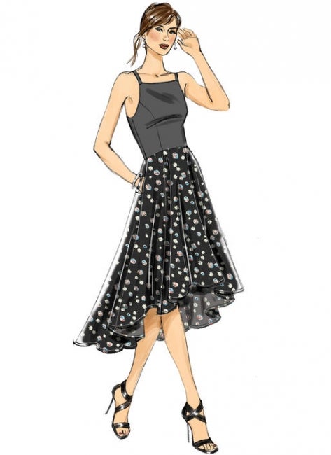 Vogue kaava V9252: helppo mekko