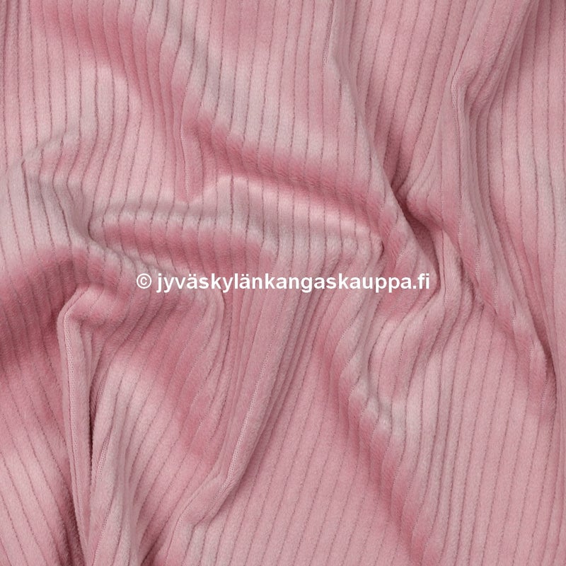 Vakosametti kangas Roosa