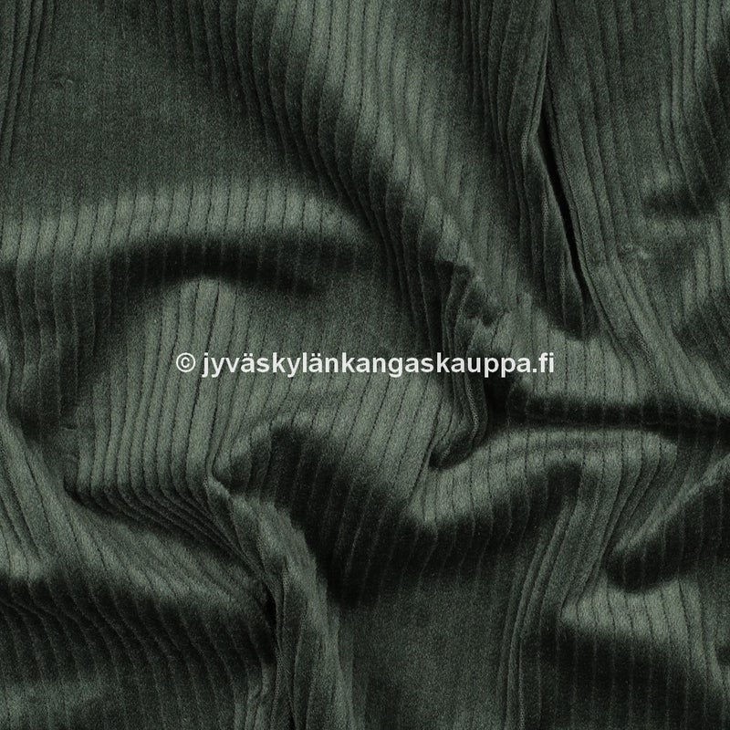 Vakosametti kangas Tummanvihre&auml;