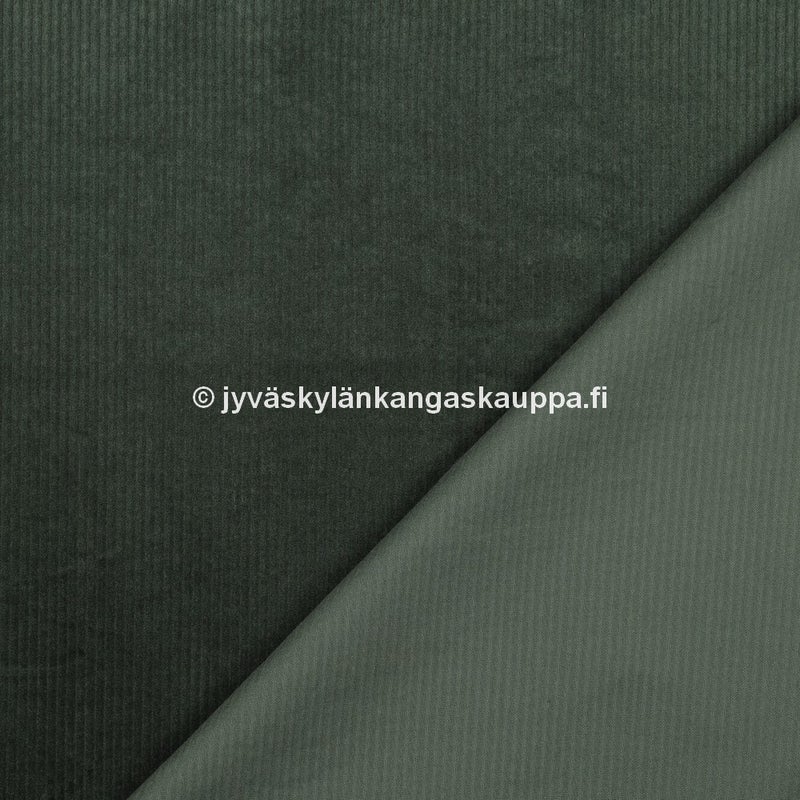 Vakosametti kangas Tummanvihre&auml;