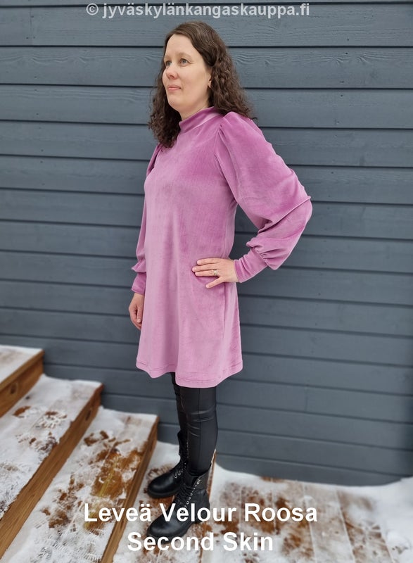 Leve&auml; Velour Roosa sek&auml; Second Skin