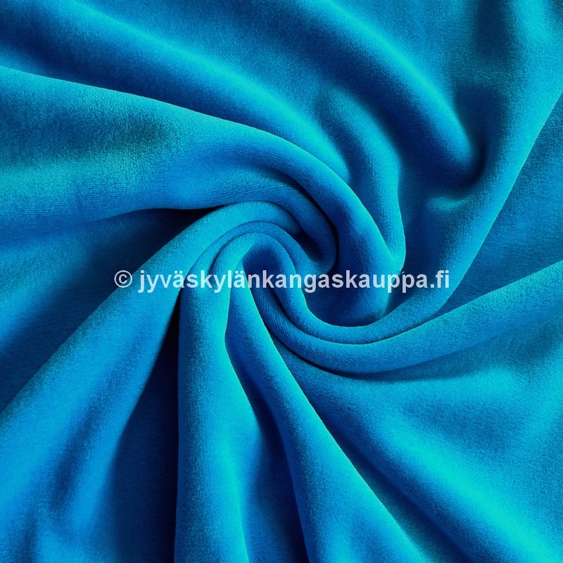 Velour kangas Tumma Turkoosi
