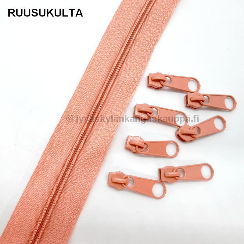 Metrivetoketju 3mm spiraali RUUSUKULTA