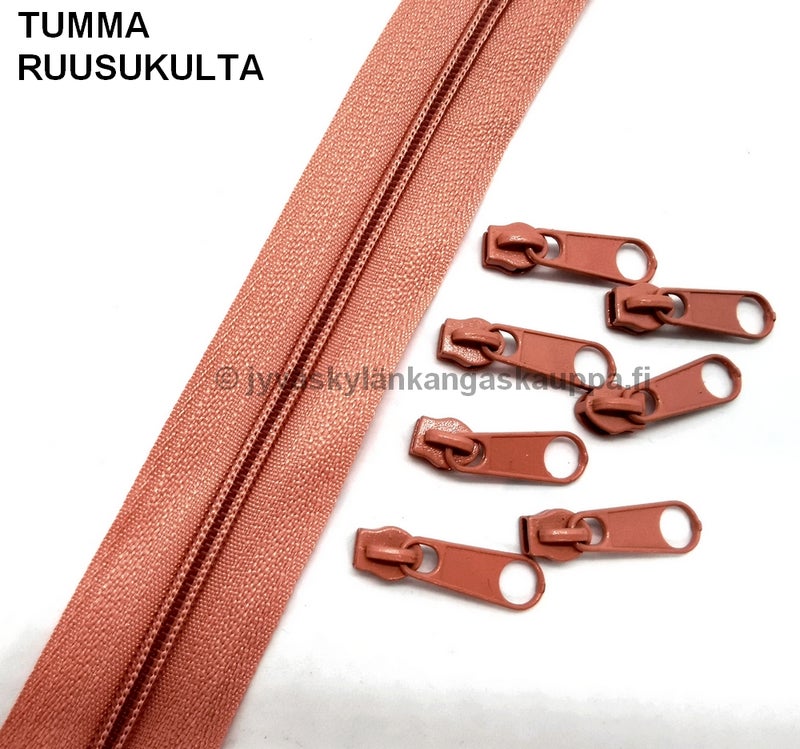 Metrivetoketju 3mm spiraali TUMMA RUUSUKULTA