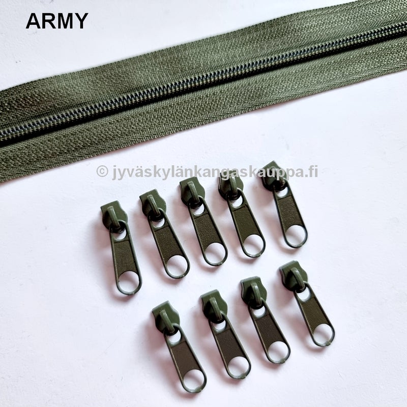 Metrivetoketju 3mm spiraali ARMY