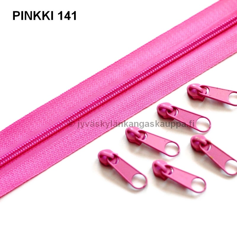 Metrivetoketju 3mm spiraali pinkki 141