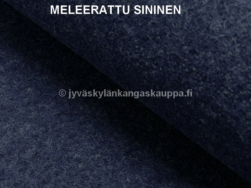 Villakangas: Joustava villafleece meleerattu sininen