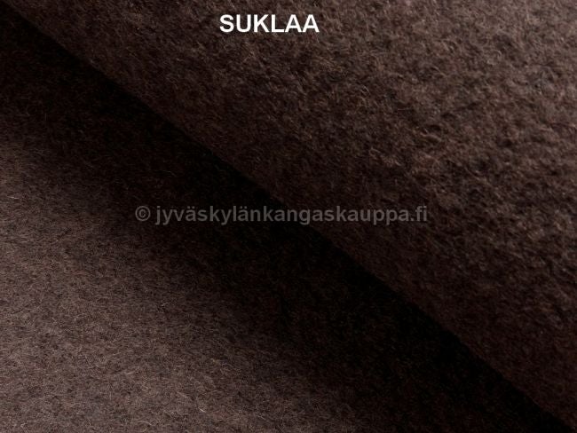 Villakangas: Joustava villafleece 8100 musta (2,4m valmispala)