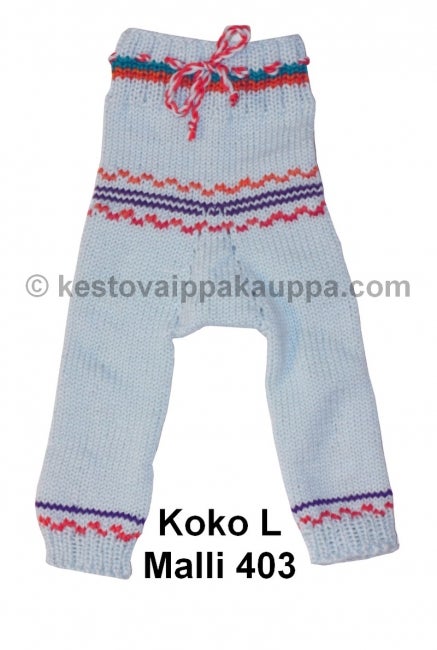 KVK villahousut  housumalli PITK&Auml;T LAHKEET