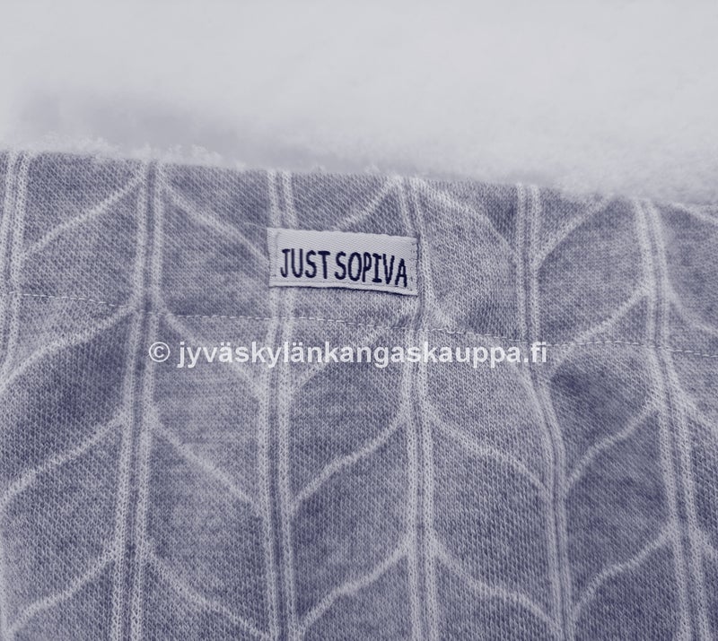 Merinovillaneulos T&Auml;HK&Auml; vaaleanharmaa sek&auml; Tuotemerkki JUST SOPIVA valkoinen