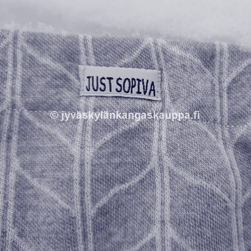 Merinovillaneulos T&Auml;HK&Auml; vaaleanharmaa sek&auml; Tuotemerkki JUST SOPIVA valkoinen