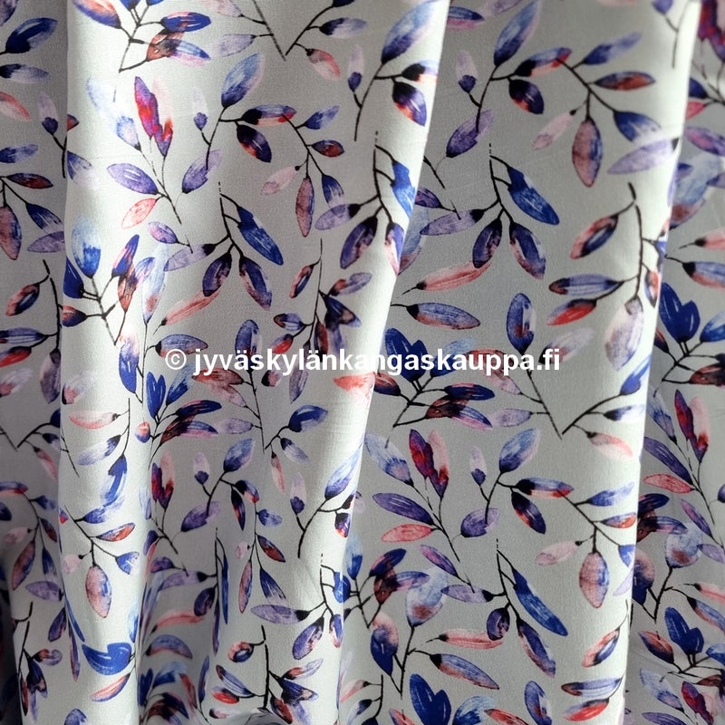 Viskoosikangas Mallu Sininen